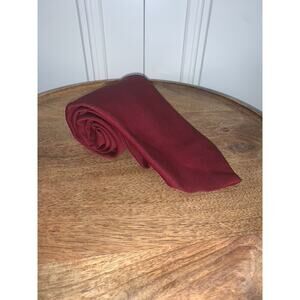 Abbey's Vintage‎ Burgundy Silk Men's Designer Tie Classic Length